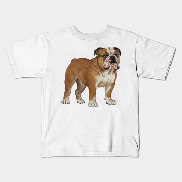 Bulldog Kids T-Shirt by asteltainn